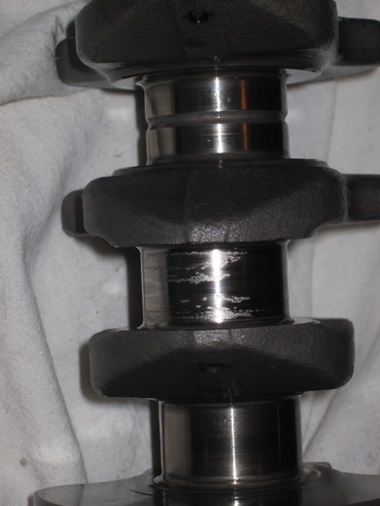 Pics of my spun bearing.Now with crank and rod pics.